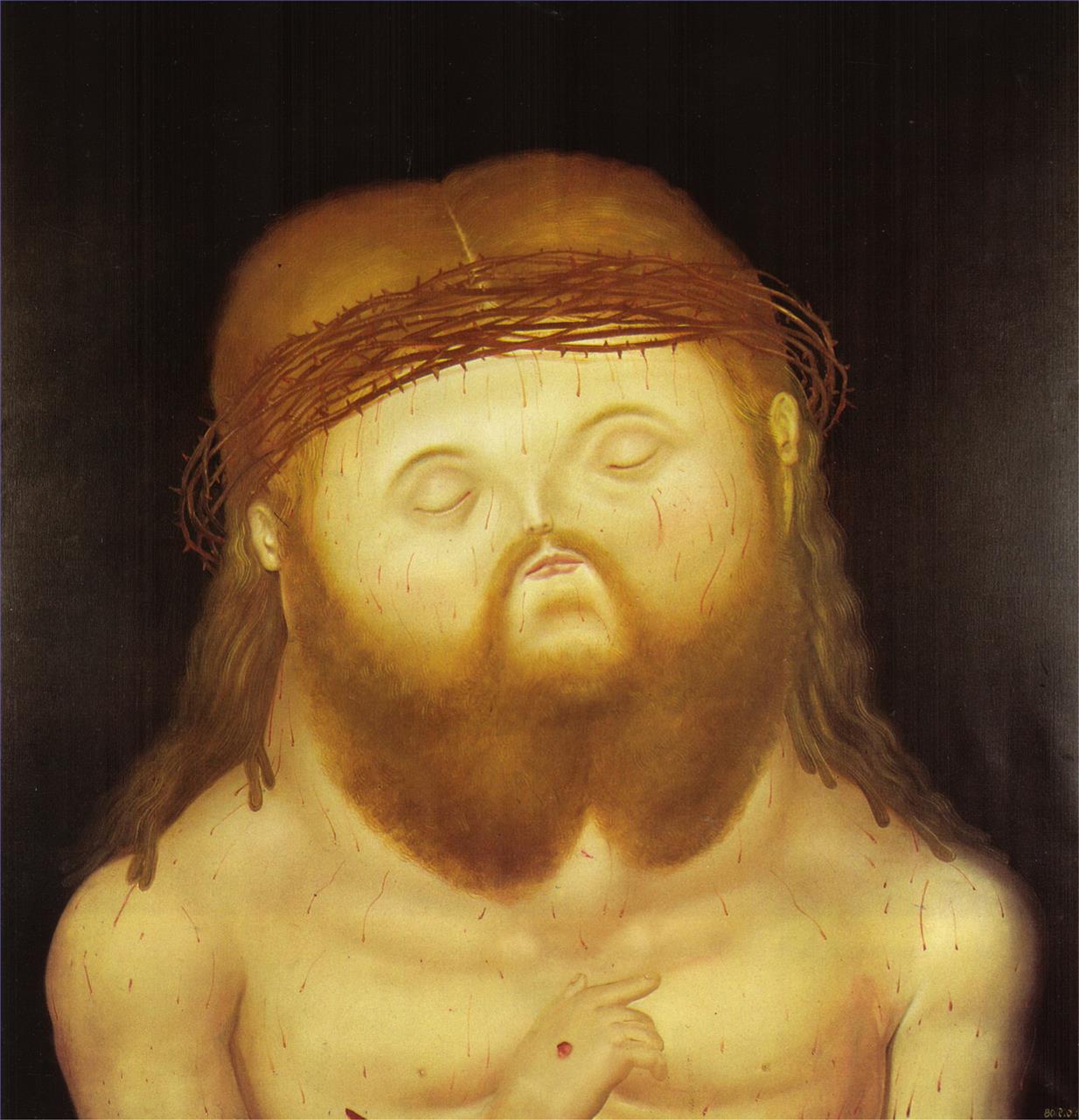 Tête du Christ Fernando Botero Peintures à l'huile